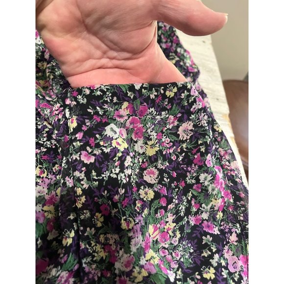 Chris McLaughlin woman’s black lined floral sleeveless midi dress size 6. - Picture 4 of 7